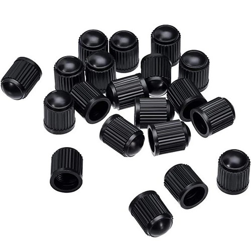 50x Valve Stem Caps Air Black Tire Covers Wheel Car/Truck/Golf Cart/ATV/Bike - Picture 2 of 7