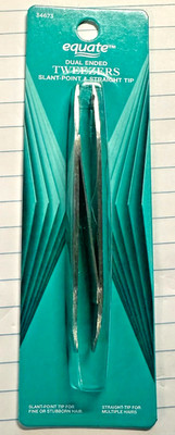 Dual-Ended, Tweezers, Slant Tip & Straight Tip, 100% Satisfaction Guaranteed 