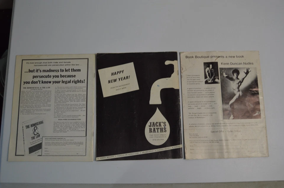 3 Vintage Vector Magazines Gay Lifestyle San Francisco 1969-1971 B&W Foto 2 de 4
