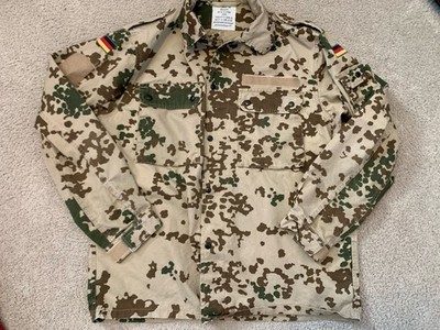 German Bundeswehr Tropentarn Camo Military Jacket Army Desert Size Large Reg