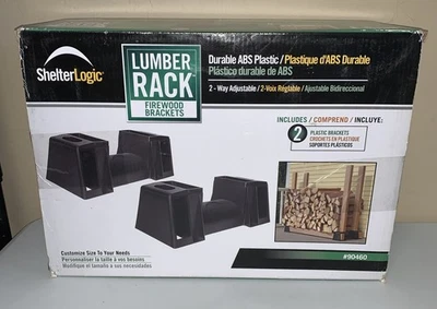 ShelterLogic Lumber Rack Firewood Brackets Rack 2x4s Required Sold Separately - Image 1 of 4
