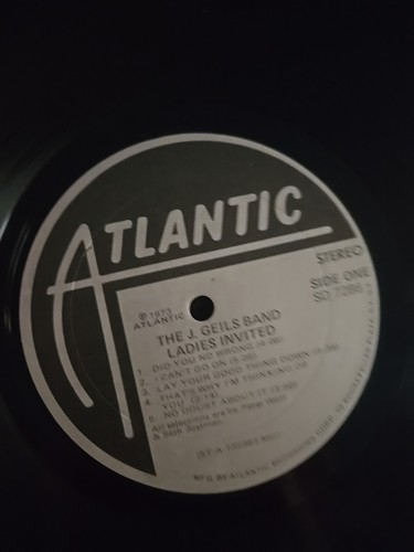 The J. Geils Band - Ladies Invited (LP, Album, RP, PR ) (Very Good Plus (VG+)) 1 - Foto 4 di 4
