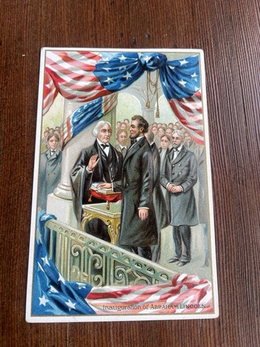 Lincoln Inauguración Tuck’s Postal Serie 155 Grabado Principios 1900 - Imagen 2 de 6