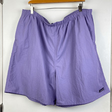 Patagonia Women’s Baggies Longs 7” Inseam Shorts Lavender Light Purple XXL 57035