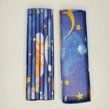 Vintage Twos Company Decorative Celestial Pencil Set Of 6 New Pencils w/ Box