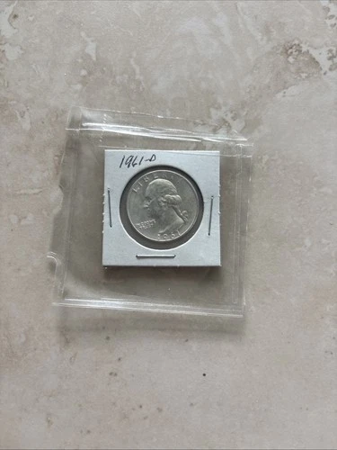 1961 D Washington Quarter BU Uncirculated  90% Silver 25c US Coin