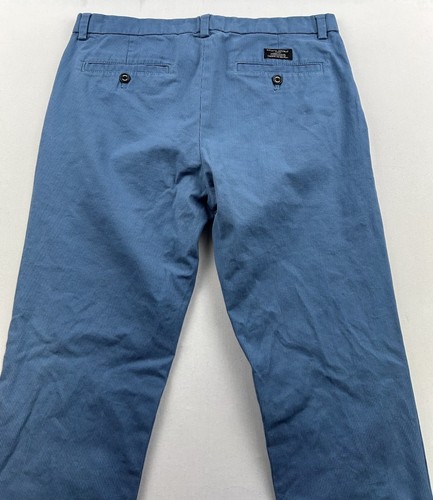 Banana Republic Pants Mens 33x32 Fulton Skinny Chino Blue Pattern - Bild 11 von 12