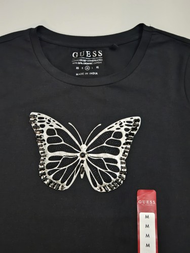 NWT. Guess Eco Beah Butterfly Tee - Picture 2 of 5