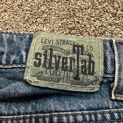 Vintage 90s Levi's Silver Tab baggy denim jeans size 34x34 - Picture 2 of 8