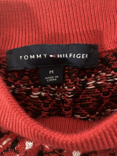 Tommy Hilfiger Nordic Fair Isle Striped Knit Sweater Woman’s Size M Soft Outdoor - Picture 6 of 8