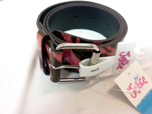Justice Girls/ Teens Pink Zebra Print Glitter Belt Size XS S M L - Picture 3 of 7