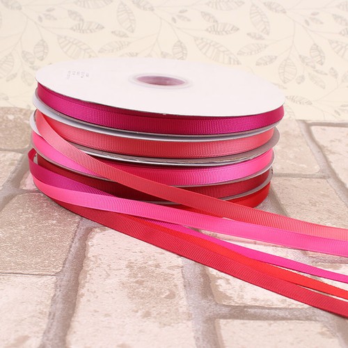 Grosgrain Ribbon Solid Color - 0.6cm 1cm Widths - 91M Full Reel - 35 Colors - Picture 1 of 38