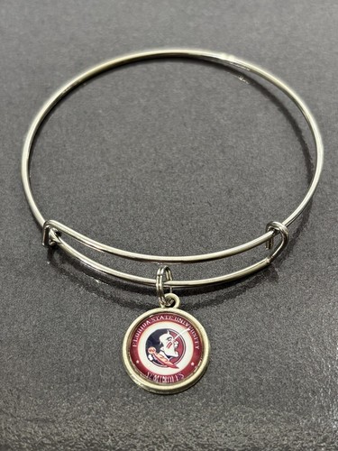 FSU Fußball - Silberdraht Erweiterbar Armreif Armband 3er Set mit Charms - 0020 - Bild 3 von 7