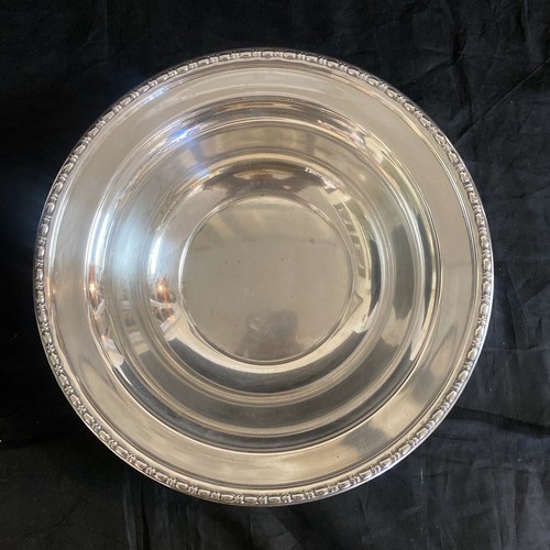 390g Watson Sterling Bowl 10 3/4" dia x H 2.5" Antique 1920's Art Deco - Picture 3 of 10
