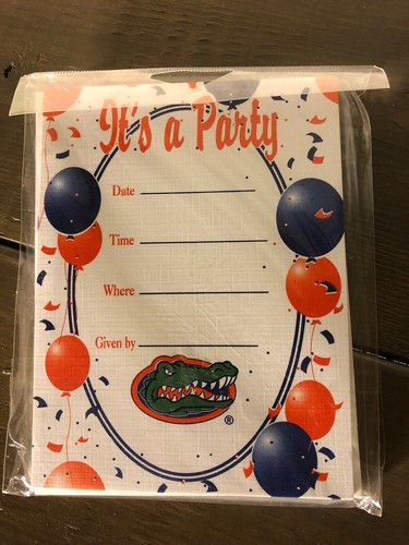 Florida Gators Licensed Invitations with Envelopes 8 Ct 2 Packages - Imagen 3 de 4