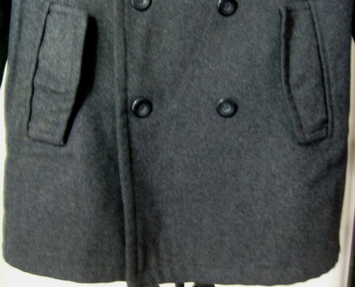 EUC Men's GUESS Double Breasted Pea Coat Size XL Gray Wool Blend Button Fasten - Picture 12 of 12