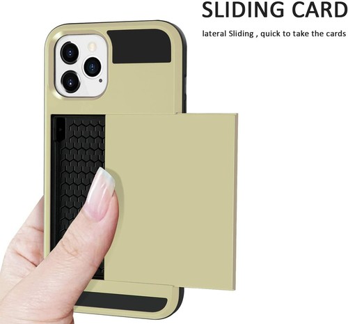 para iPhone 12 Mini 12 12 Pro Max Estuche Billetera Porta Tarjeta de Crédito Armadura de Doble Capa - Imagen 25 de 25