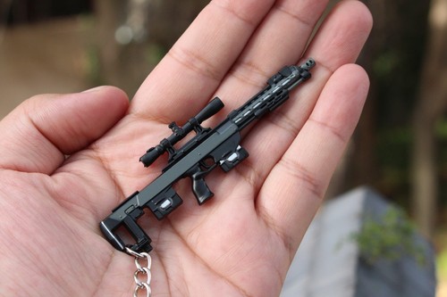 WW2 USA mini gun DSR-1 Sniper Rifle full metal keychain toy gift 10cm - Picture 3 of 7