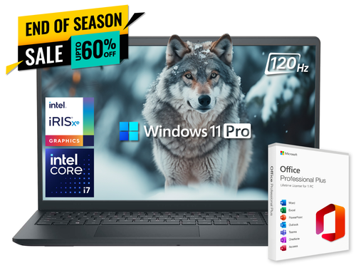 Dell Inspiron 15 Laptop 120Hz Office 2021 Intel i7 32GB RAM 1TB SSD Win 11 Pro - Picture 1 of 13