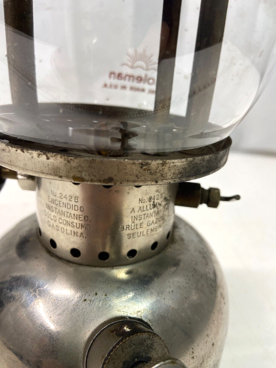 vintage coleman lantern ビンテージ　コールマン　ランタン Vintage Coleman Lantern 1/48 Green/Chrome Color | eBay