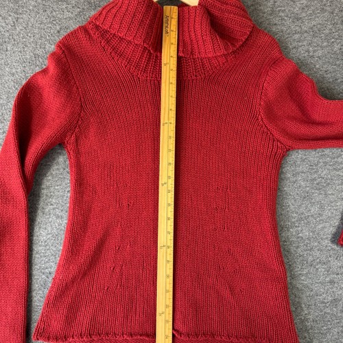 Vintage Y2K Banana Republic Wool Angora Blend Turtleneck Sweater Womens Medium M - Picture 6 of 10