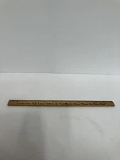 COCA COLA BOTTLING CO VINTAGE WOOD RULER A GOOD RULE