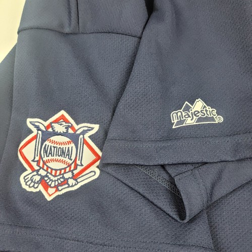 Vintage 90s Majestic MLB Atlanta Braves Andruw Jones #25 Jersey Men's 2XL Navy - Bild 12 von 13