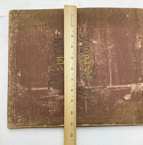 1892 The American Republic Hardcover Book By John W. Iliff Settlement Wars - Picture 13 of 14