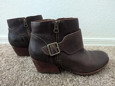 Kork Ease Italian Leather ISA dark brown Vachetta Size 7.5