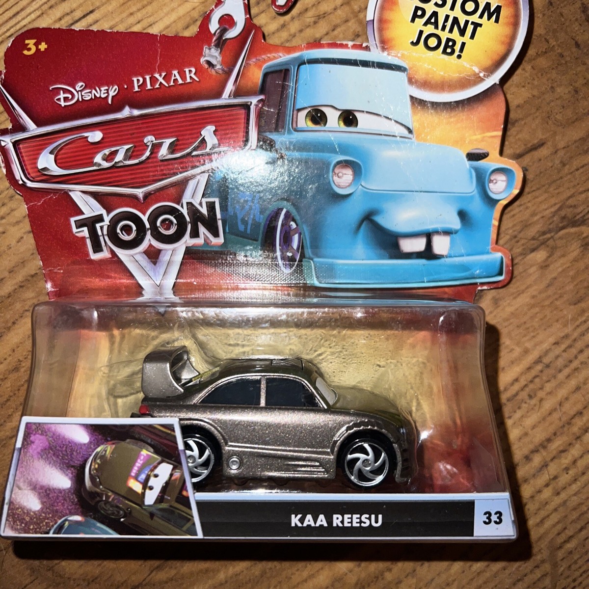 Disney Pixar Cars Toon KAA REESU #33 Diecast Tuned Sedan
