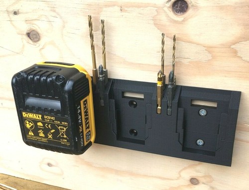 Montaje en pared con batería DeWalt - doble/triple para cobertizo, furgoneta o taller (cantidad:1) - Imagen 4 de 13