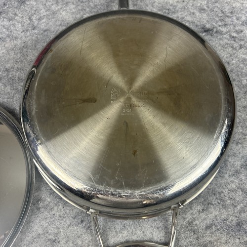 All-Clad Metalcrafters USA D5 Stainless Steel Polished 3qt Saute Pan w/Lid Fryer - Picture 7 of 10