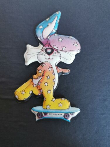 Plastic Colorful Rabbit Back White - Picture 1 of 2
