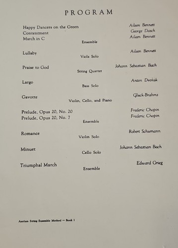 The Aeolian String Ensemble Method, BOOK 1 INTERMEDIATE, 1951 vintage - Picture 3 of 5