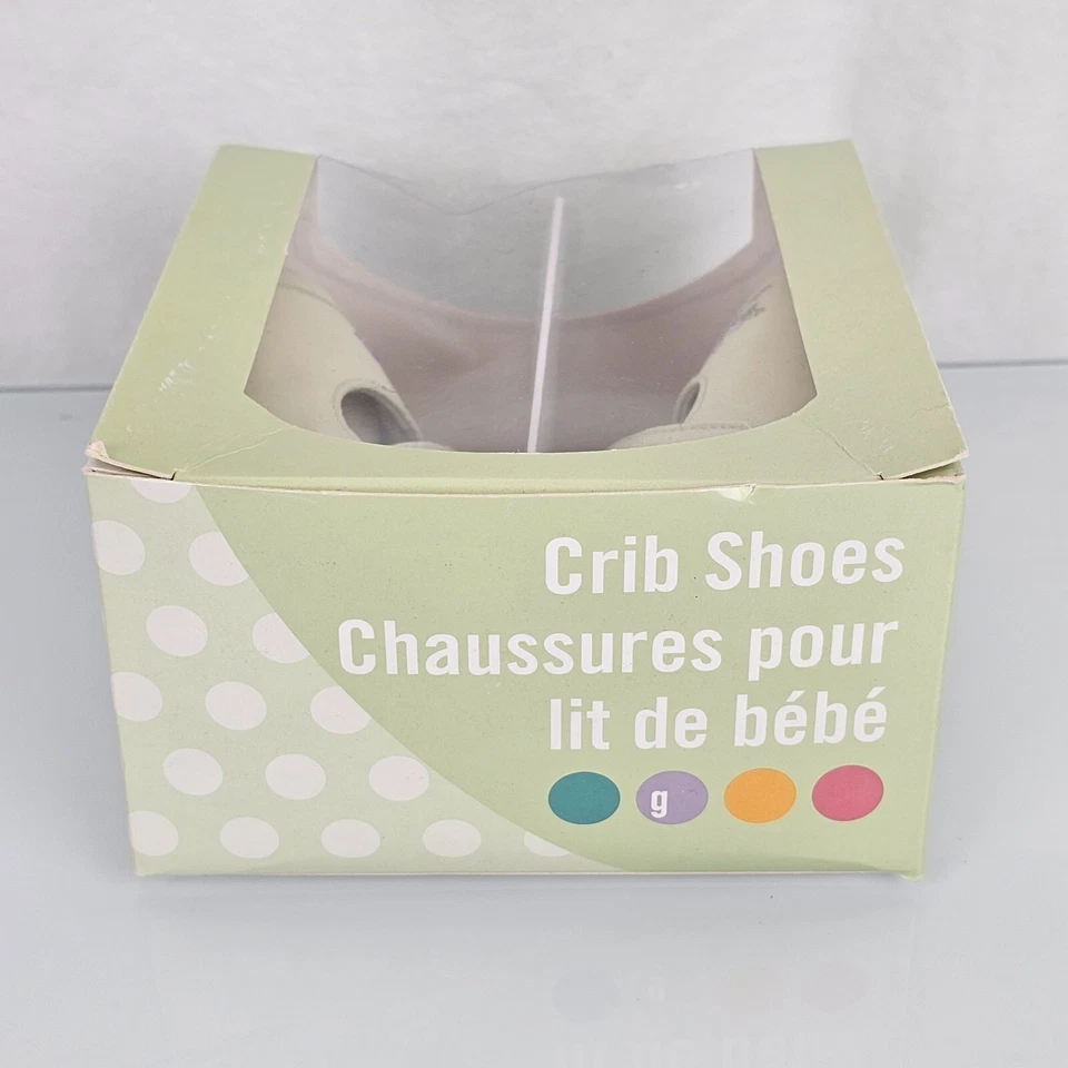 Zapatos de cuna vintage Gymboree flor de cerezo verde púrpura satinado bebé niña 3 9-12 m Foto 4 de 4