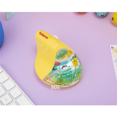 💛 Official Pokémon PIKACHU Wireless Vertical Mouse – Clear Pool Edition 💛 - Picture 4 of 13