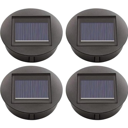 Ersatz Solar LED Modul für Garten: Warmweiß, 8 cm, 4Stück, einfach zu montieren