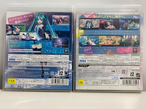 USED S1 2 Set F/S PlayStation 3 PS3 Hatsune Miku Project DIVA F + 2nd Japanese - Picture 12 of 12