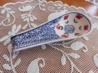 Polish Pottery Large Spoon Rest  -  Red Poppies