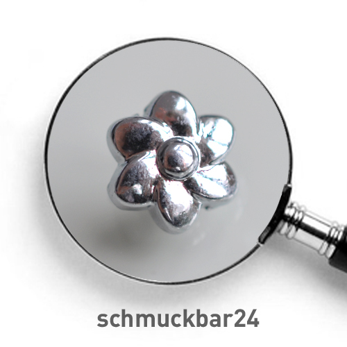 bis 30 % Multirabatt! 2 St. Schiebeperle Slider Diachrame: Blume, Würfel, Hahn,  - Bild 5 von 6