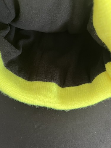 Dickies HIGH VISIBILITY Bright Yellow Cuffed Warming Micro Fleece Lined Beanie - Picture 6 of 8