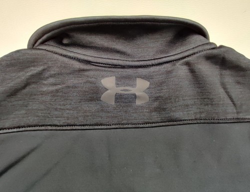 Felpa Pullover Under Armour Loose Fit Uomo Small Nera Spessore 1/4 Zip "Nuova" - Foto 9 di 12