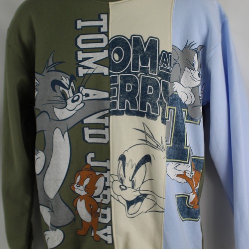 Sudadera Tom and Jerry Vintage Gráfica Talla Pequeña 34-36 Ligeramente Envejecida - Imagen 3 de 16
