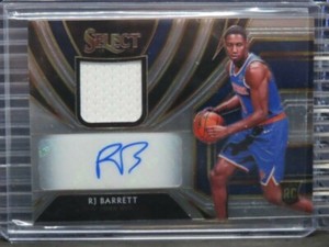 2019-20 RJ BARRETT #1/199 PANINI SELECT RPA AUTO ROOKIE RC NY KNICKS RAPTORS 1/1