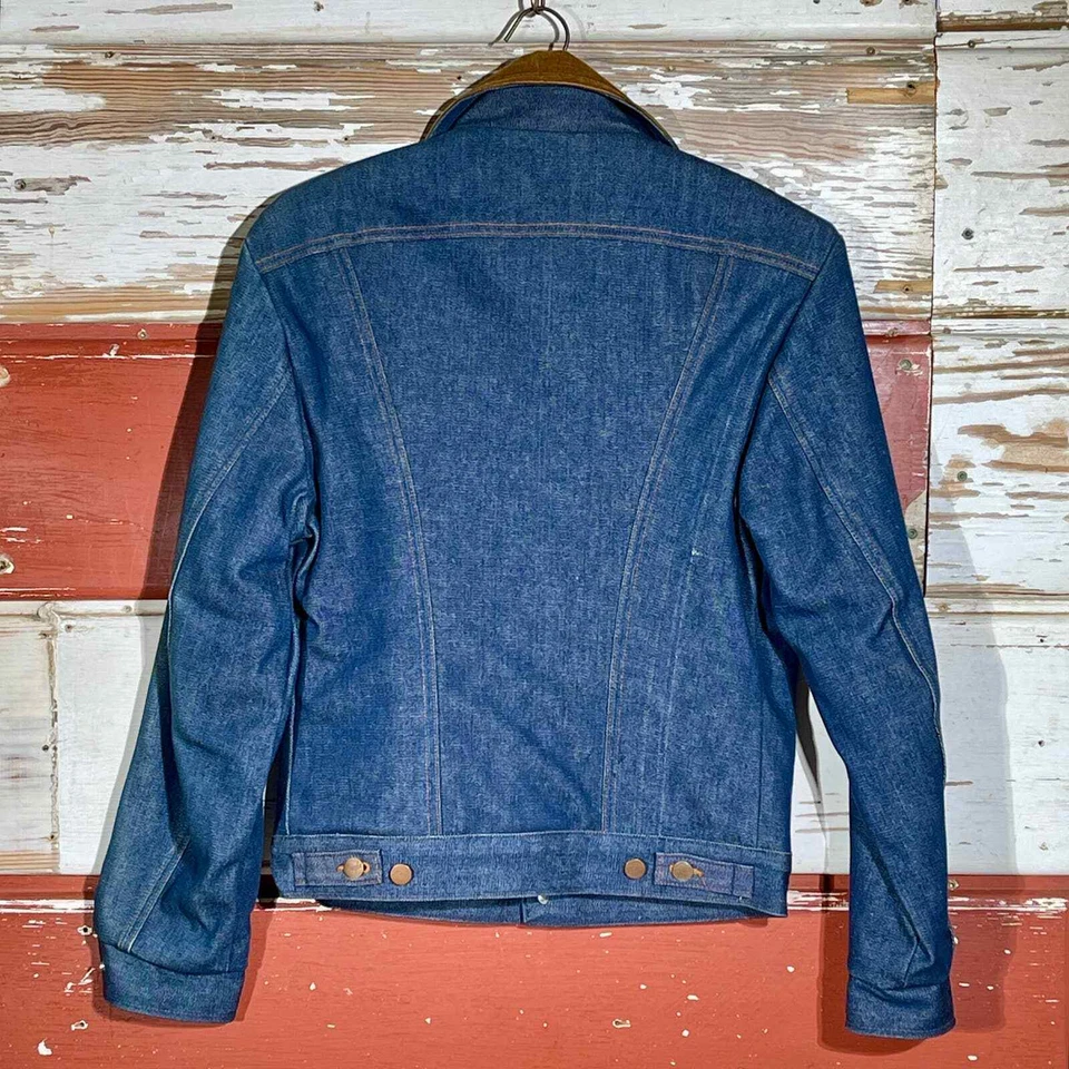 RARE 70s USA Vintage Wrangler No Fault Denim Blanket Lined Jacket - Image 4 of 4