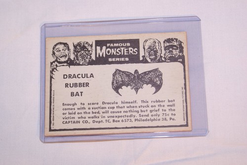 Famous Monster Series Card #31 "The Voo Doo Man" 1963. In Plastic Sleeve. - Picture 4 of 6