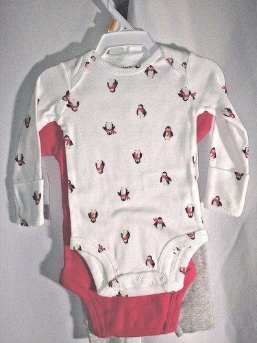 Newborn,Set of 3pcs. Carter's Baby Boy Long Sleeve, Short Sleeve Bodysuit Pant ! - Picture 6 of 9