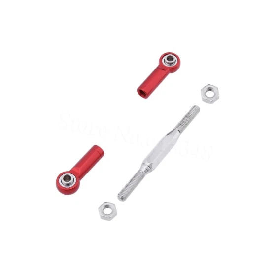 2x RC Alu Spurstange Lenkgestänge Spannschloss 80-102mm Für 1/10 RC Auto Buggy - Bild 3 von 4