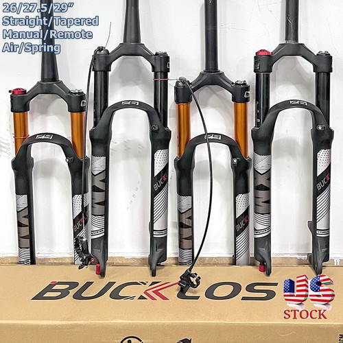 BUCKLOS 26/27.5/29" XCM/XCT/XCR Bike Suspension Fork 120/100mm Straight/Tapered - Picture 1 of 24