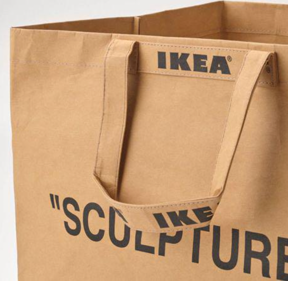 IKEA SCULPTURE バッグ 大きめ ブラウン IKEA SCULPTURE エコバッグ ブラウン - メルカリ
